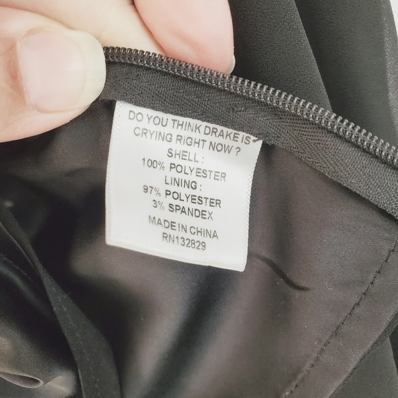 LPA Black Square Neck Puff Sheer LS Sleeve Blouse M - Picture 8 of 15